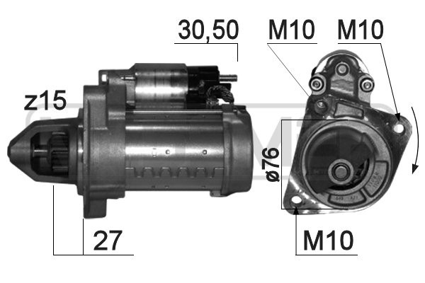 Startmotor 12V