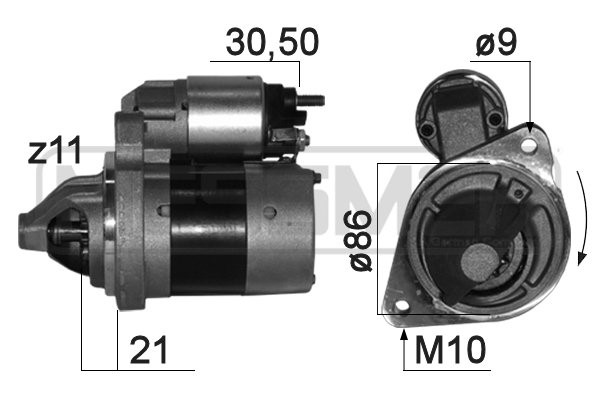 Startmotor 12V