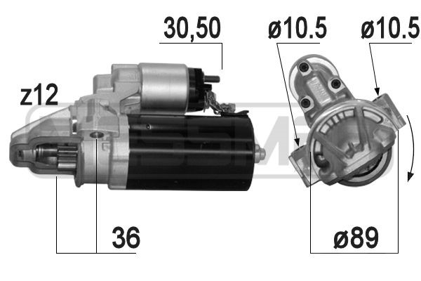 Startmotor 12V