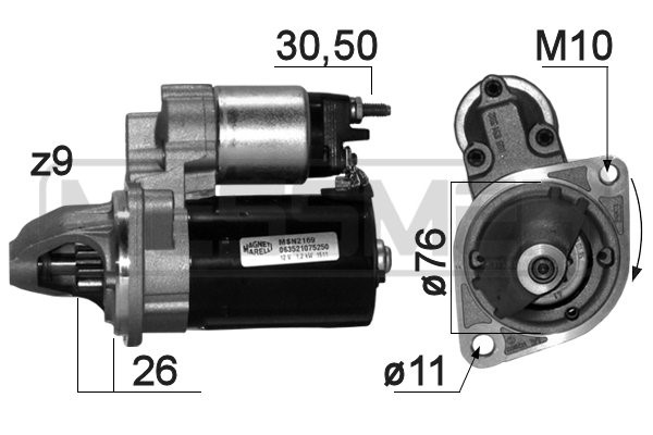 Startmotor 12V