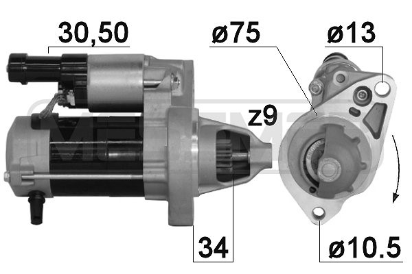 Startmotor 12V