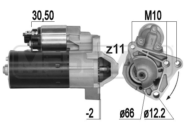 Startmotor 12V