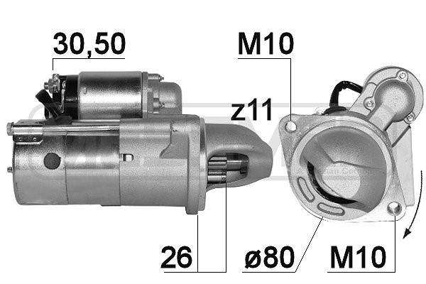 Startmotor 12V