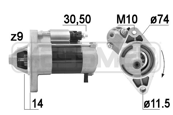 Startmotor 12V