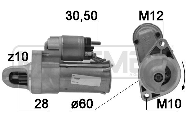 Startmotor 12V