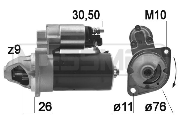 Startmotor 12V