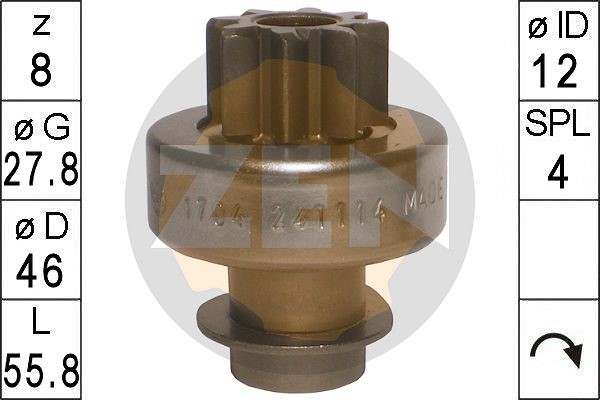Frihjulsväxel, startmotor Frihjulsväxel, startmotor