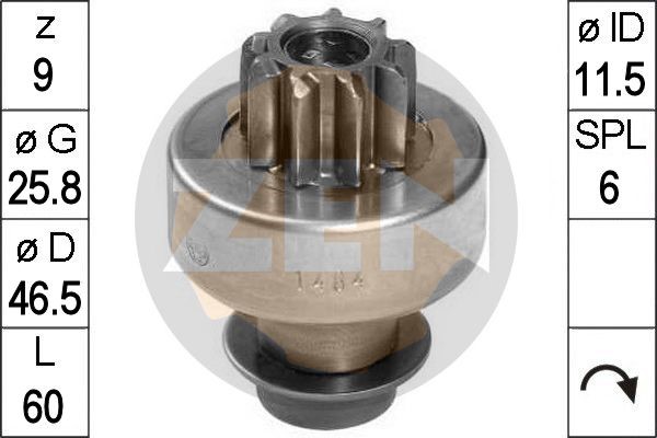 Frihjulsväxel, startmotor Frihjulsväxel, startmotor