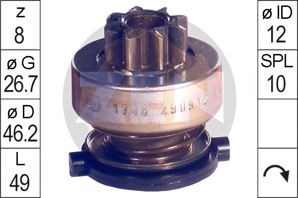 Frihjulsväxel, startmotor Frihjulsväxel, startmotor