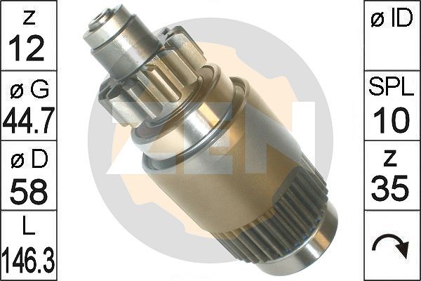 Frihjulsväxel, startmotor Frihjulsväxel, startmotor