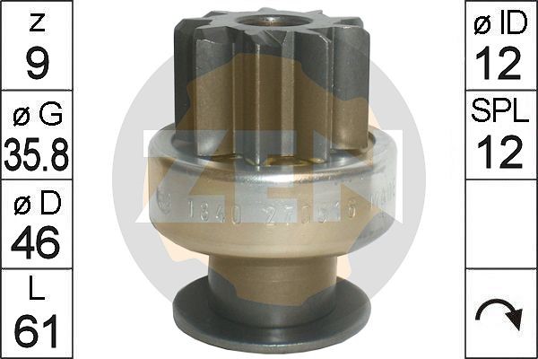 Frihjulsväxel, startmotor Frihjulsväxel, startmotor