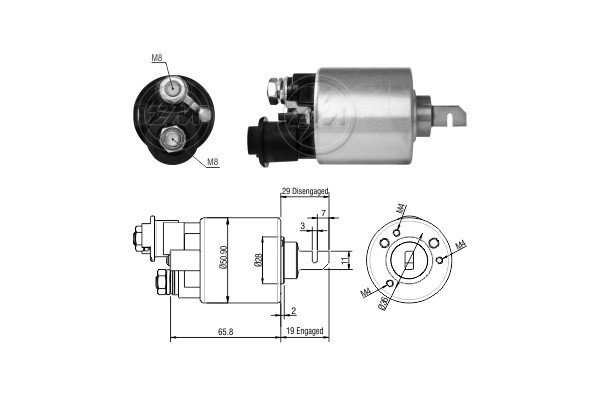Magnetswitch, startmotor 12V Magnetswitch, startmotor 12V
