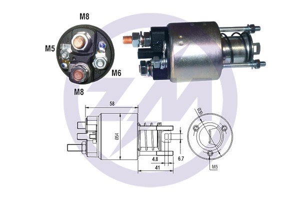 Magnetswitch, startmotor 12V Magnetswitch, startmotor 12V