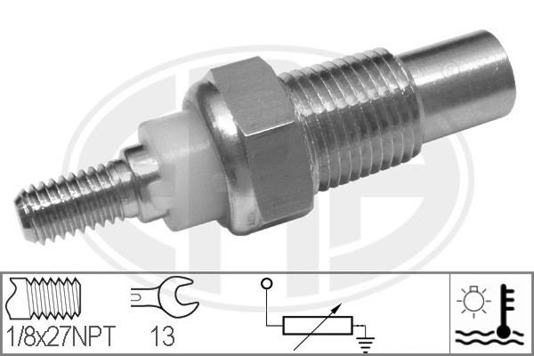 Sensor, kylvätsketemperatur