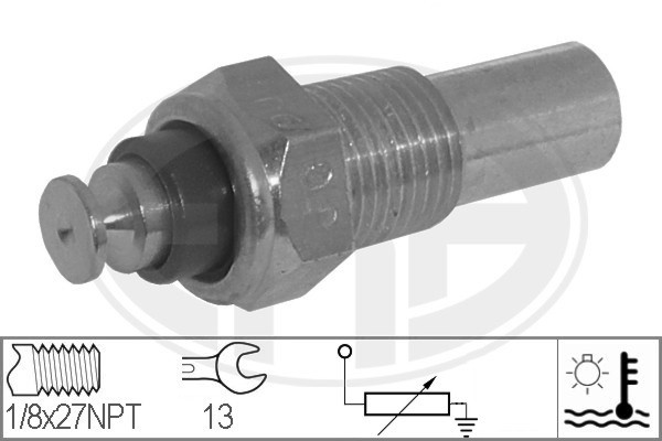 Sensor, kylvätsketemperatur