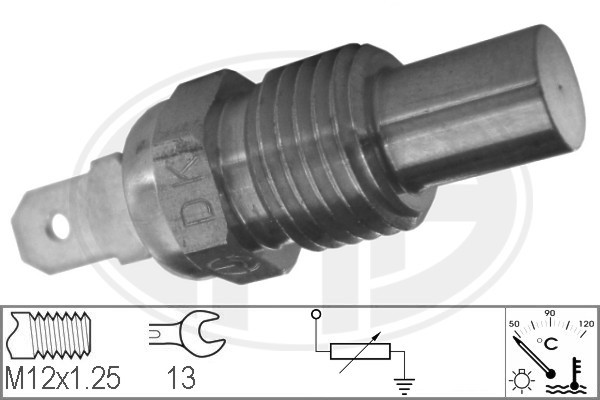 Sensor, kylvätsketemperatur