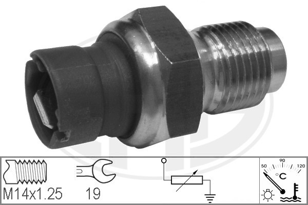 Sensor, kylvätsketemperatur