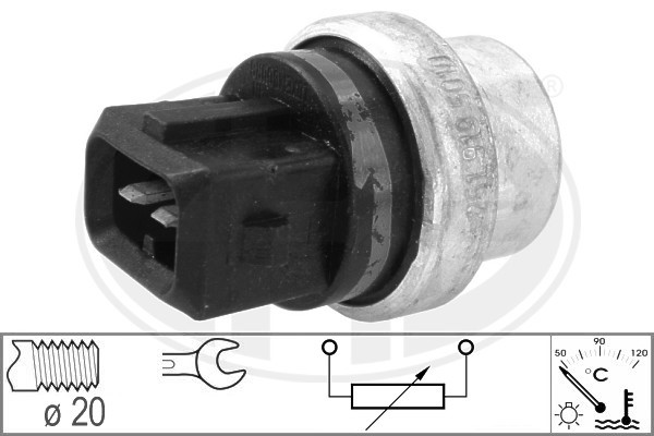 Sensor, kylvätsketemperatur