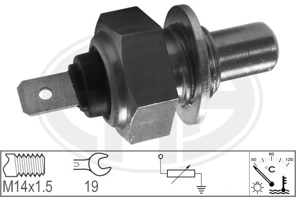 Sensor, kylvätsketemperatur