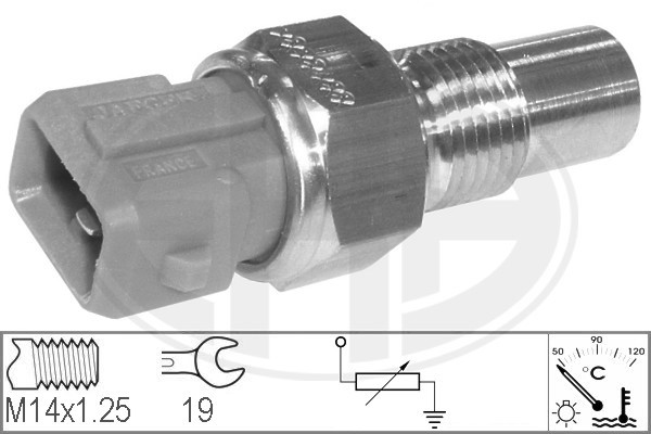 Sensor, kylvätsketemperatur