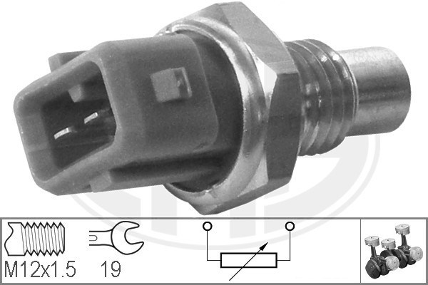 Sensor, kylvätsketemperatur