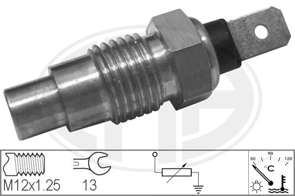 Sensor, kylvätsketemperatur