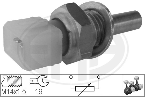 Sensor, kylvätsketemperatur