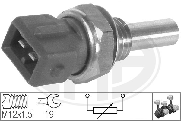 Sensor, kylvätsketemperatur