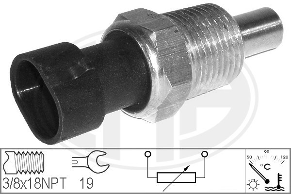 Sensor, kylvätsketemperatur