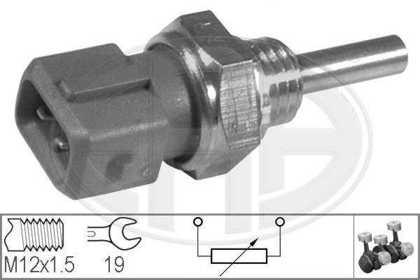 Sensor, kylvätsketemperatur