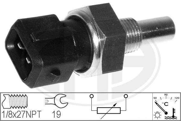 Sensor, kylvätsketemperatur