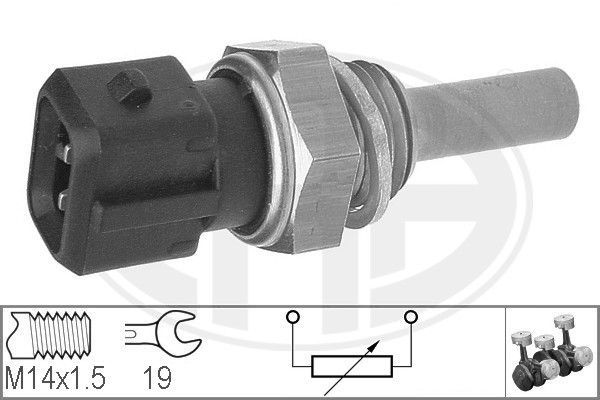 Sensor, kylvätsketemperatur