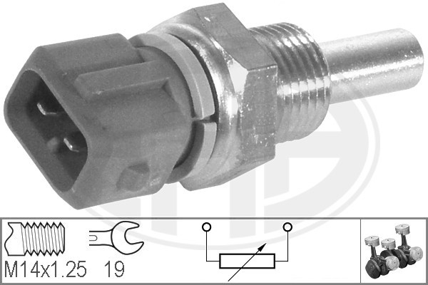 Sensor, kylvätsketemperatur