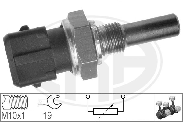 Sensor, kylvätsketemperatur