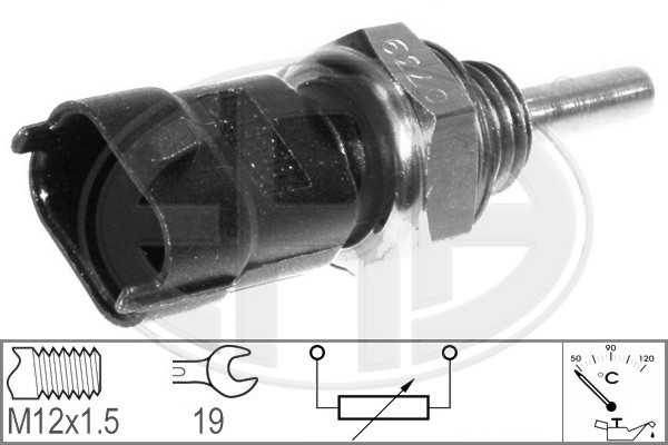 Sensor, kylvätsketemperatur