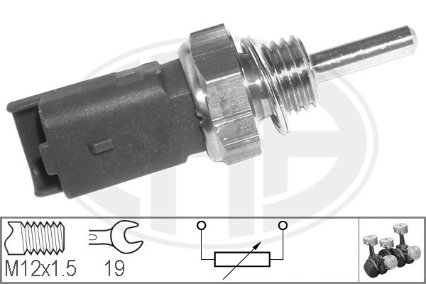 Sensor, kylvätsketemperatur