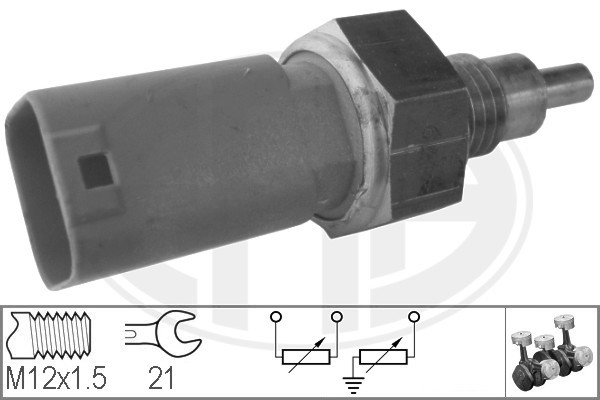 Sensor, kylvätsketemperatur
