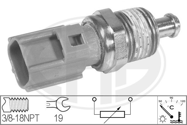 Sensor, kylvätsketemperatur