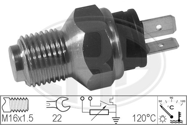 Sensor, kylvätsketemperatur