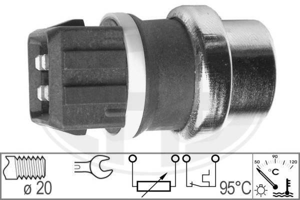 Sensor, kylvätsketemperatur