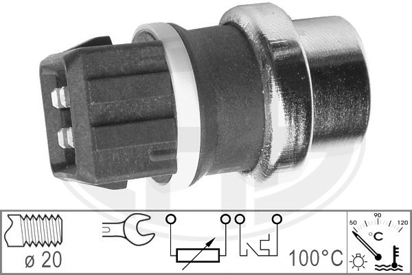 Sensor, kylvätsketemperatur