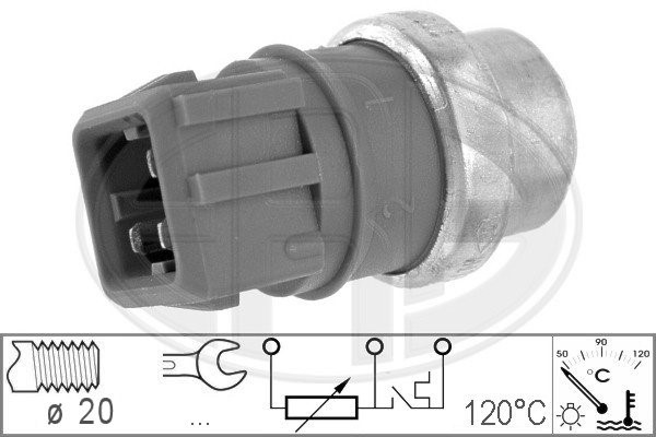 Sensor, kylvätsketemperatur
