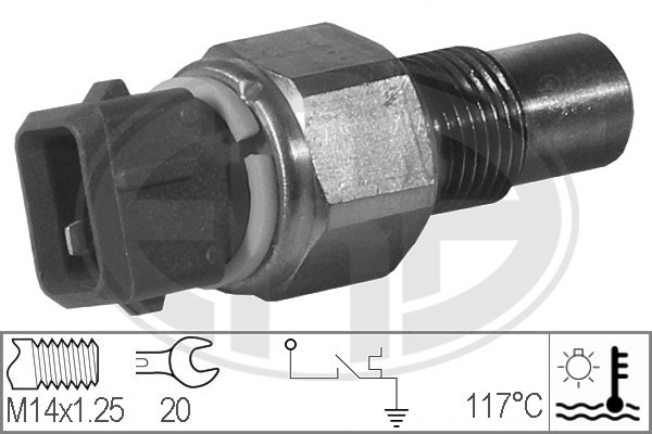 Sensor, kylvätsketemperatur