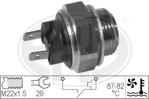 Temperaturswitch, kylarfläkt