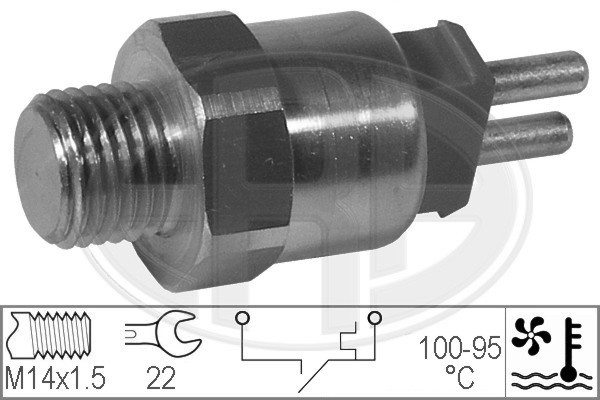 Temperaturswitch, kylarfläkt