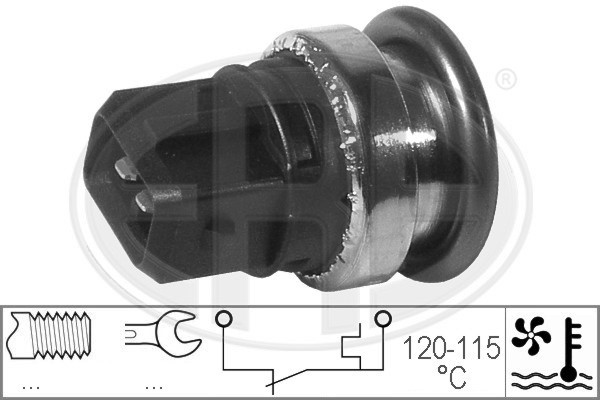 Temperaturswitch, kylarfläkt