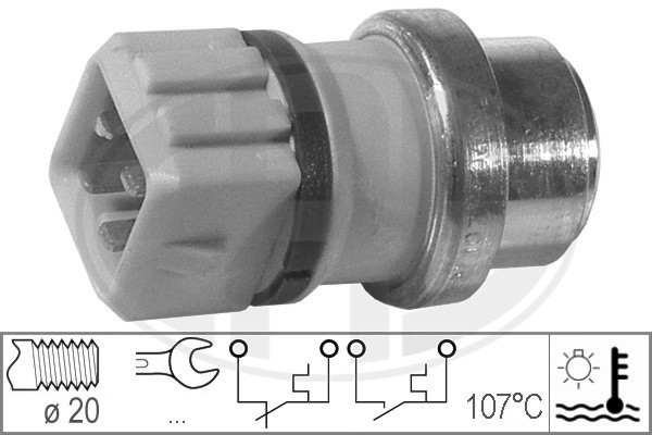 Sensor, kylvätsketemperatur