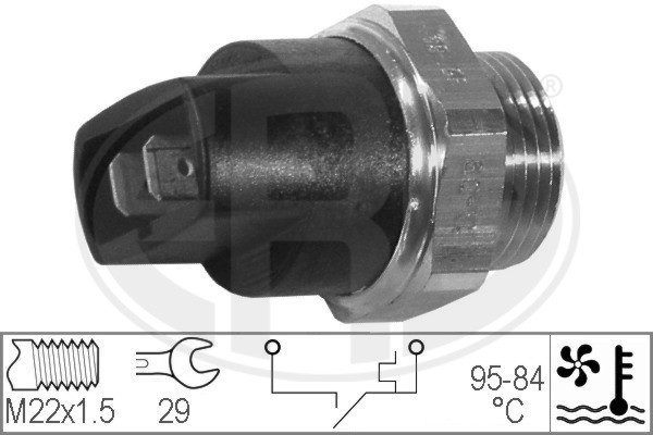 Temperaturswitch, kylarfläkt