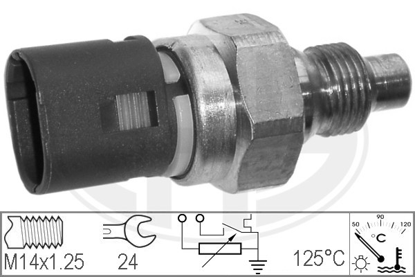 Sensor, kylvätsketemperatur