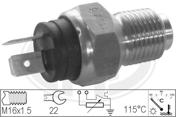 Sensor, kylvätsketemperatur